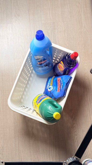 Cesta com os primeiros produtos