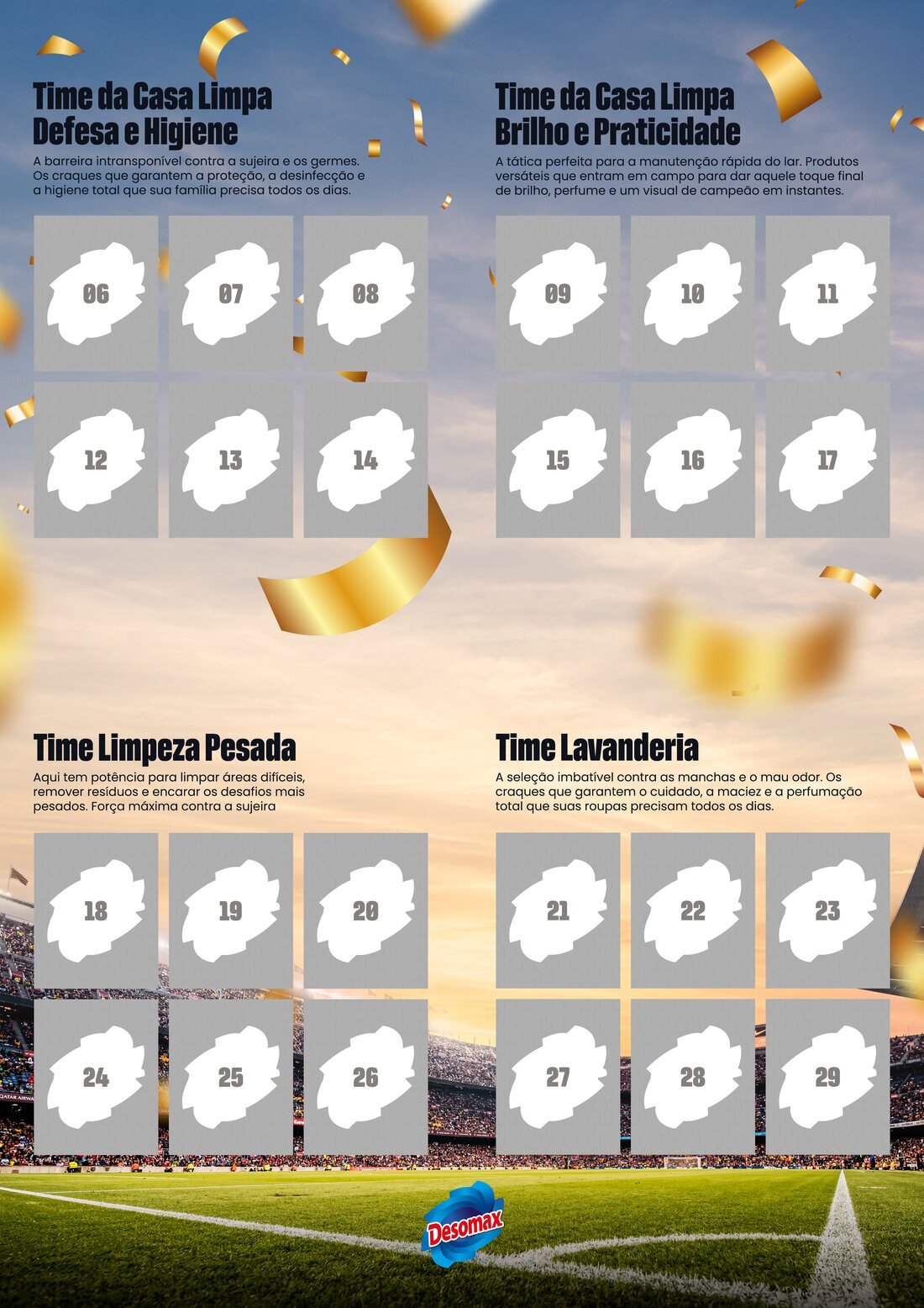 Páginas dos times