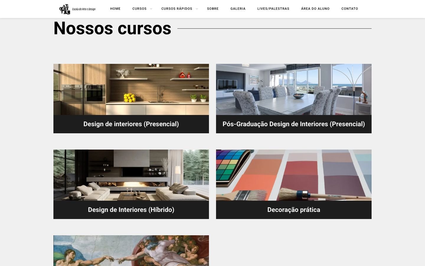 Lista de cursos