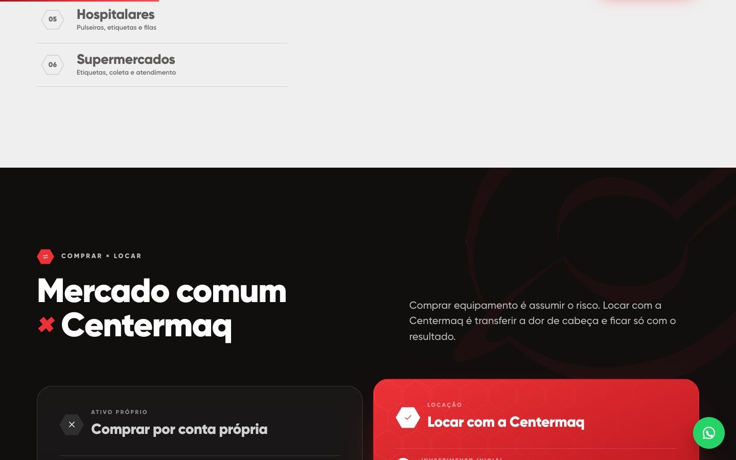 Mercado comum × Centermaq