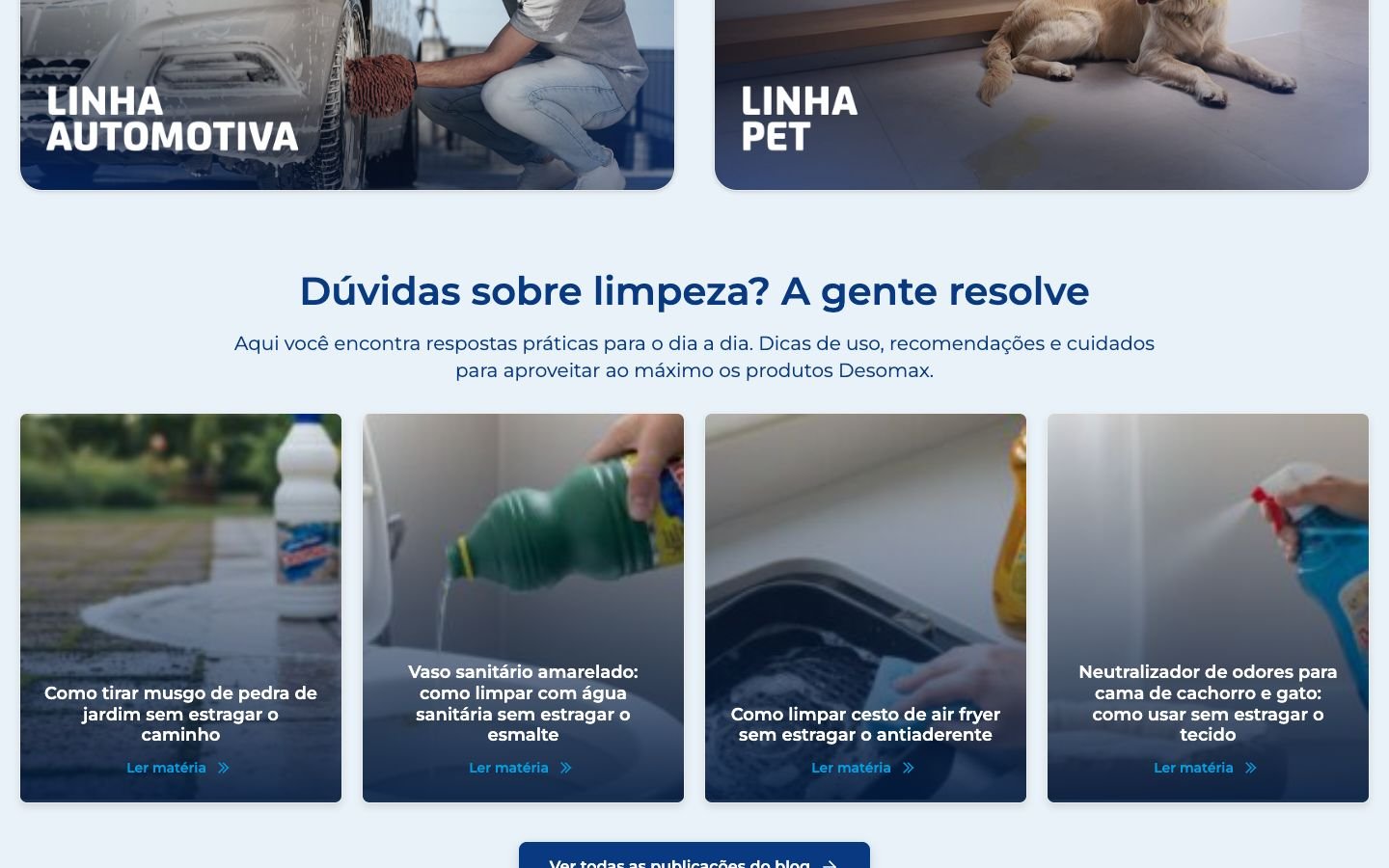 Dúvidas e blog